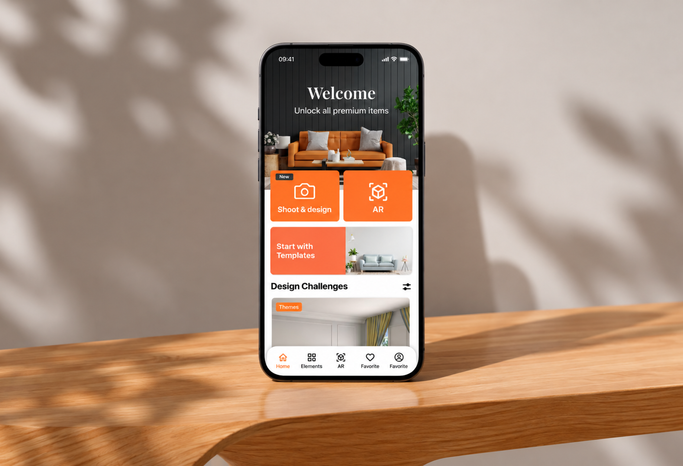 Home Decor AR APP hero mockup